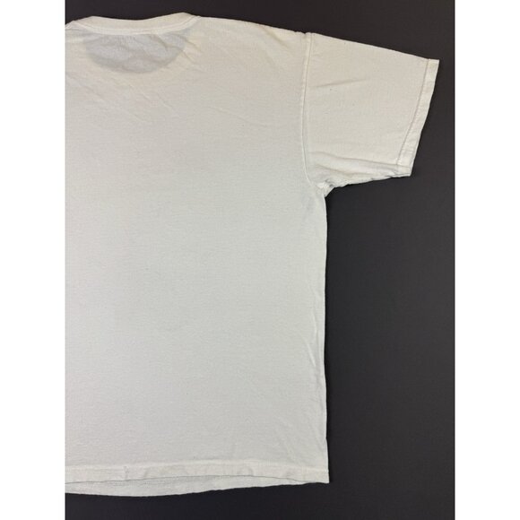 Rare Vintage Y2K Poison Rock Band Tee Skull Flame Rose White Shirt XL Tour Promo - Picture 11 of 14